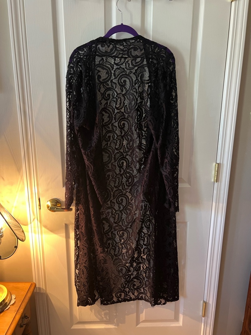 Black lace Stevie Nicks style wrap